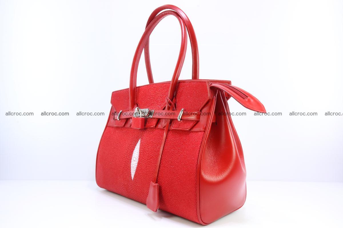 Stingray skin handbag replica of Hermes Birkin 384 Foto 4