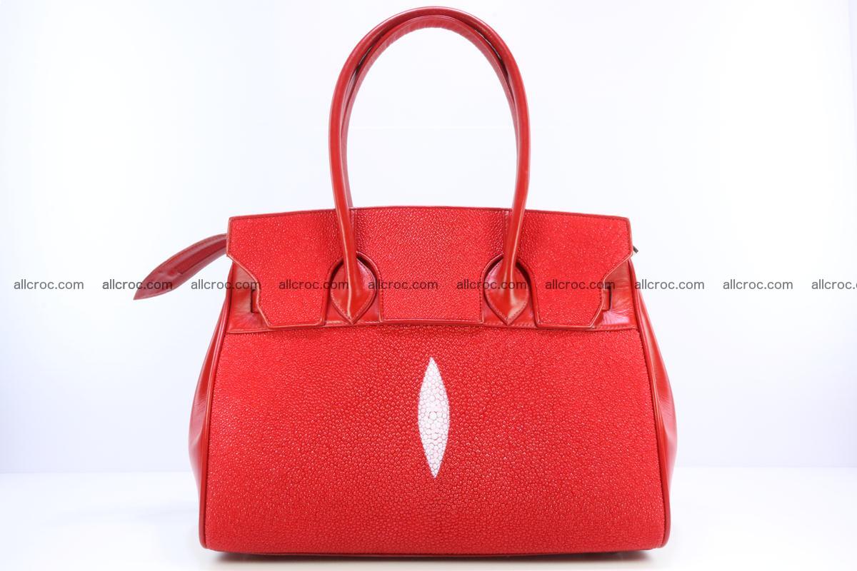 Stingray skin handbag replica of Hermes Birkin 384 Foto 1