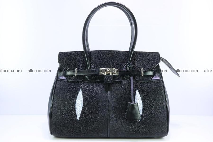 Stingray skin handbag replica of Hermes Birkin 385