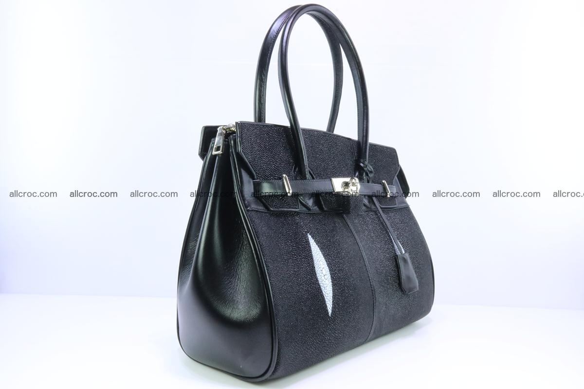 Stingray skin handbag replica of Hermes Birkin 385 Foto 4