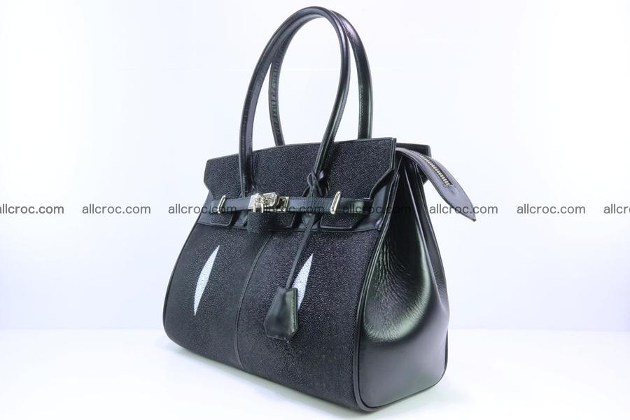 Stingray skin handbag replica of Hermes Birkin 385