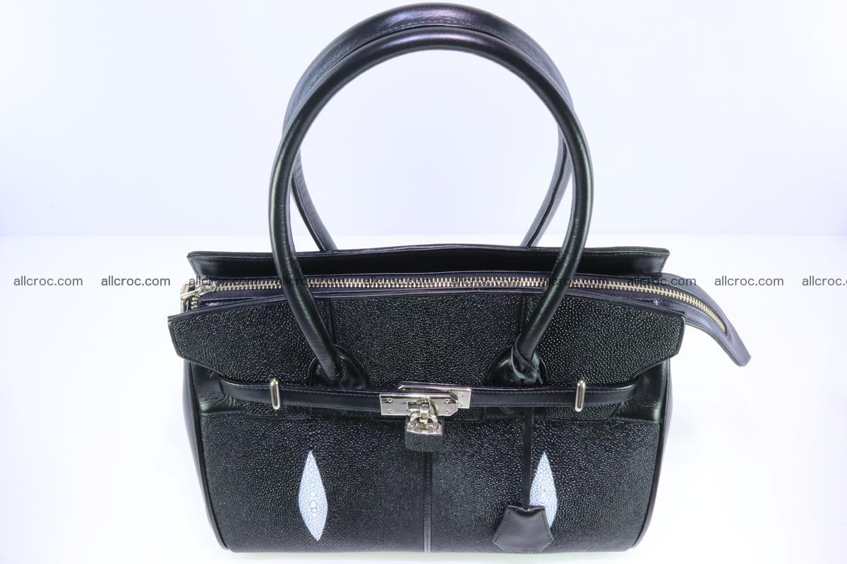 Stingray skin handbag replica of Hermes Birkin 385 Foto 2