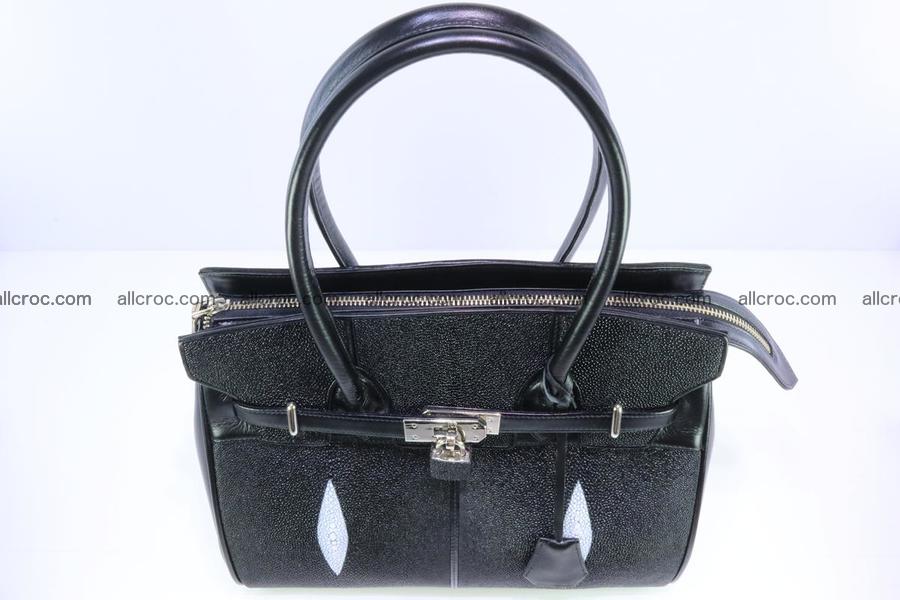 Stingray skin handbag replica of Hermes Birkin 385