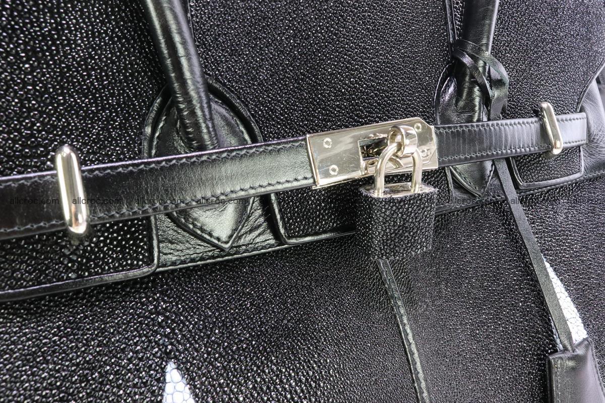 Stingray skin handbag replica of Hermes Birkin 385 Foto 14