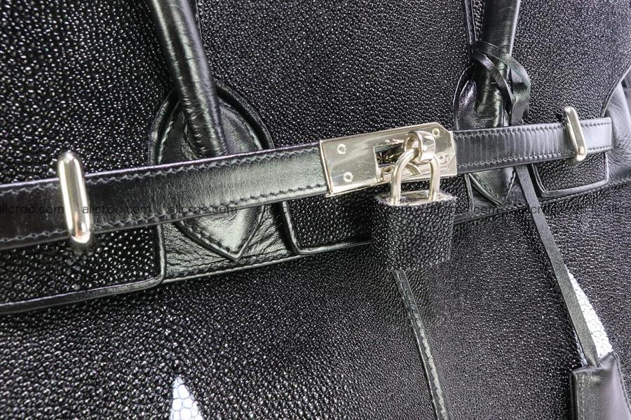 Stingray skin handbag replica of Hermes Birkin 385