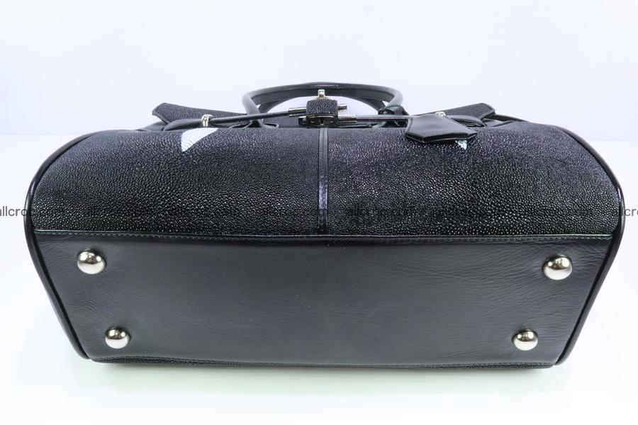 Stingray skin handbag replica of Hermes Birkin 385