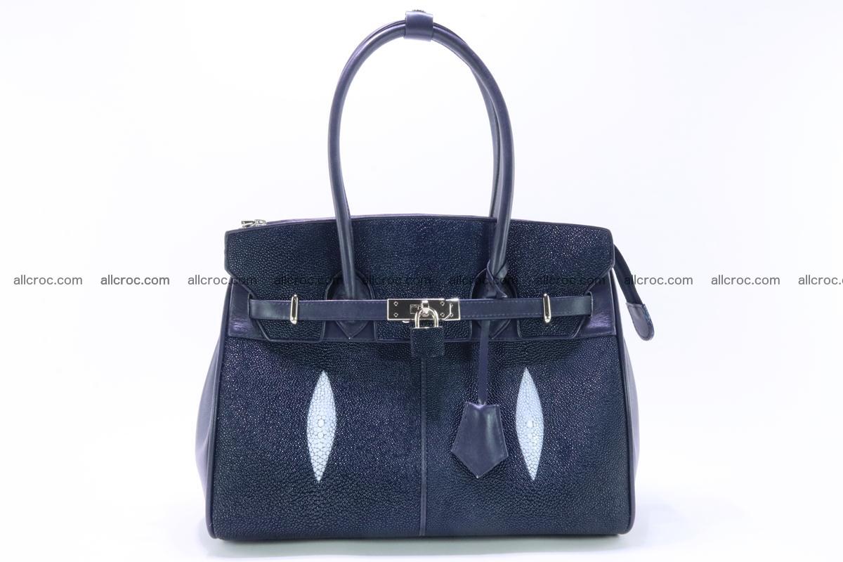 Stingray skin handbag replica of Hermes Birkin 386 Foto 0