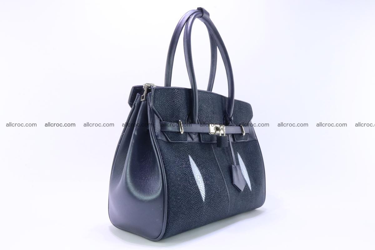 Stingray skin handbag replica of Hermes Birkin 386 Foto 5
