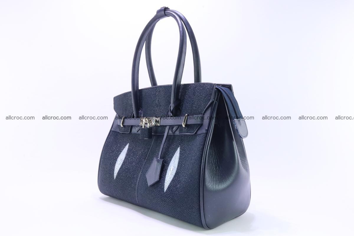 Stingray skin handbag replica of Hermes Birkin 386 Foto 6