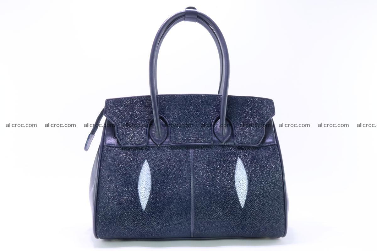 Stingray skin handbag replica of Hermes Birkin 386 Foto 1
