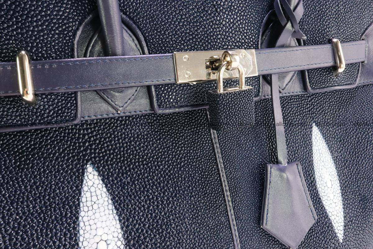 Stingray skin handbag replica of Hermes Birkin 386 Foto 2