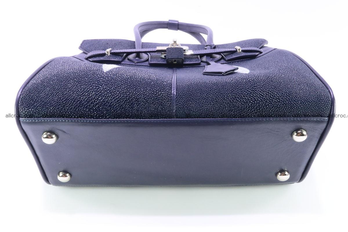 Stingray skin handbag replica of Hermes Birkin 386 Foto 10