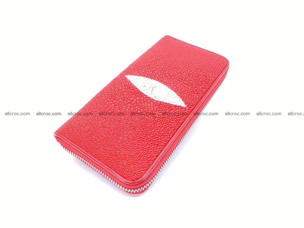 Stingray skin wallet  1 zip 1170 Foto 3