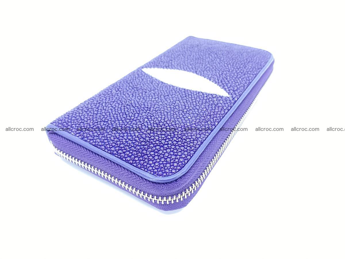 Stingray skin wallet  1 zip 1172 Foto 0