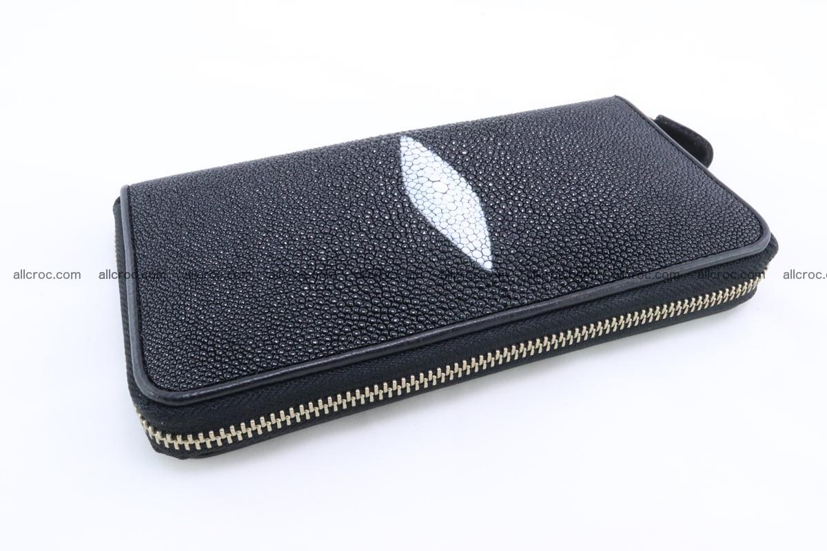 Stingray skin wallet with 1 zip 344 Foto 4