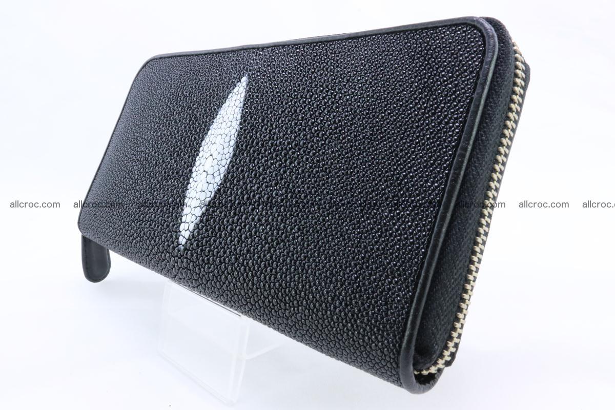 Stingray skin wallet with 1 zip 344 Foto 2