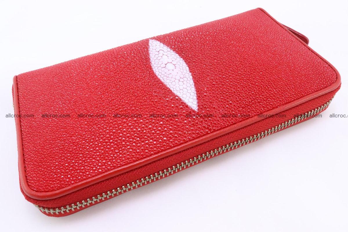 Stingray skin wallet with 1 zip 345 Foto 5