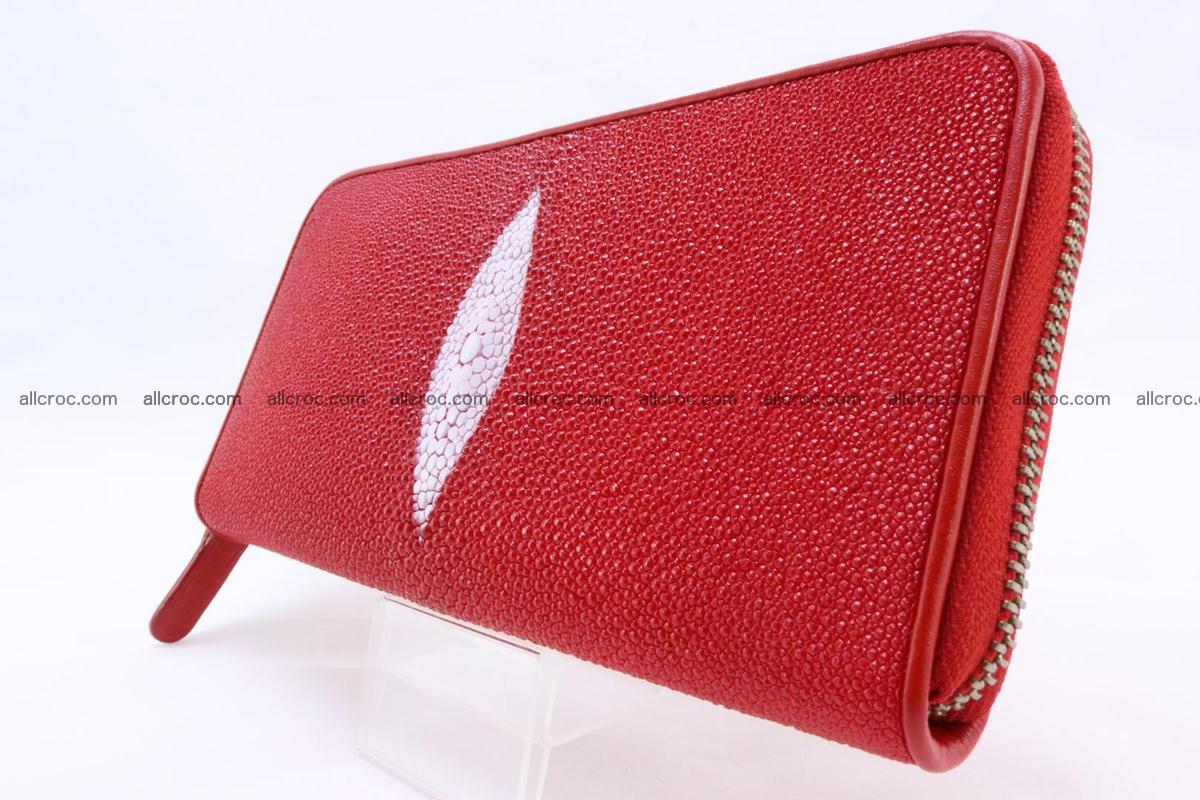 Stingray skin wallet with 1 zip 345 Foto 2
