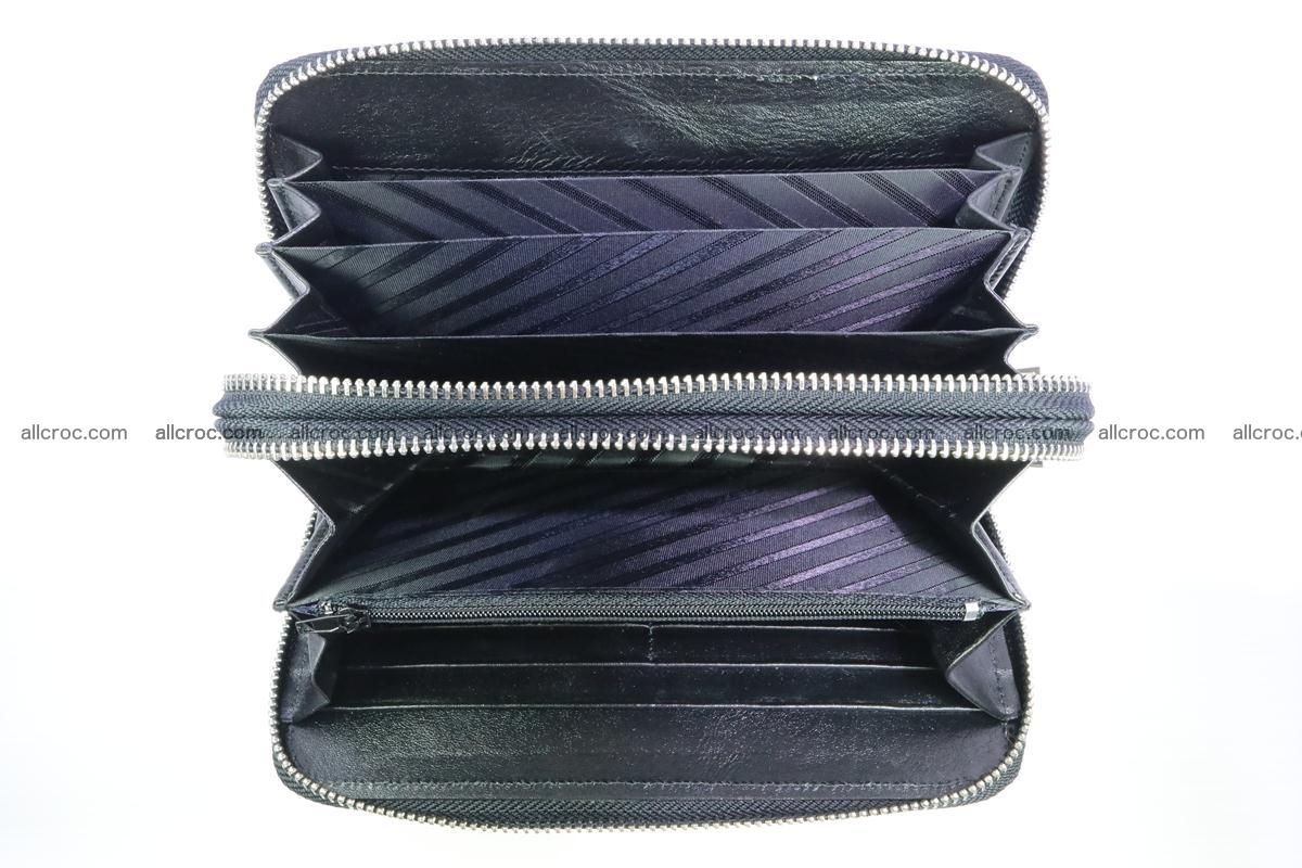 Stingray skin wallet with 2 zips 347 Foto 7