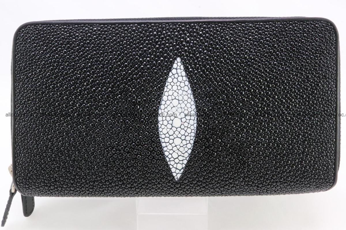 Stingray skin wallet with 2 zips 346 Foto 0