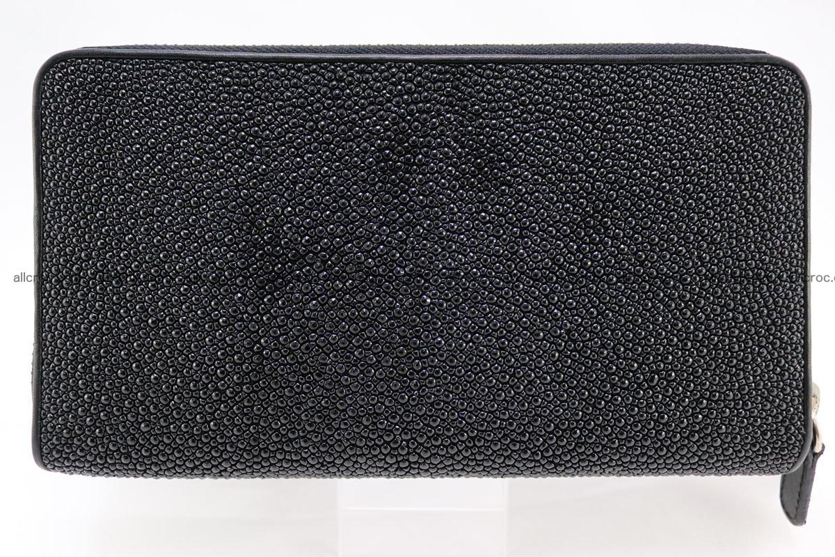 Stingray skin wallet with 2 zips 346 Foto 1