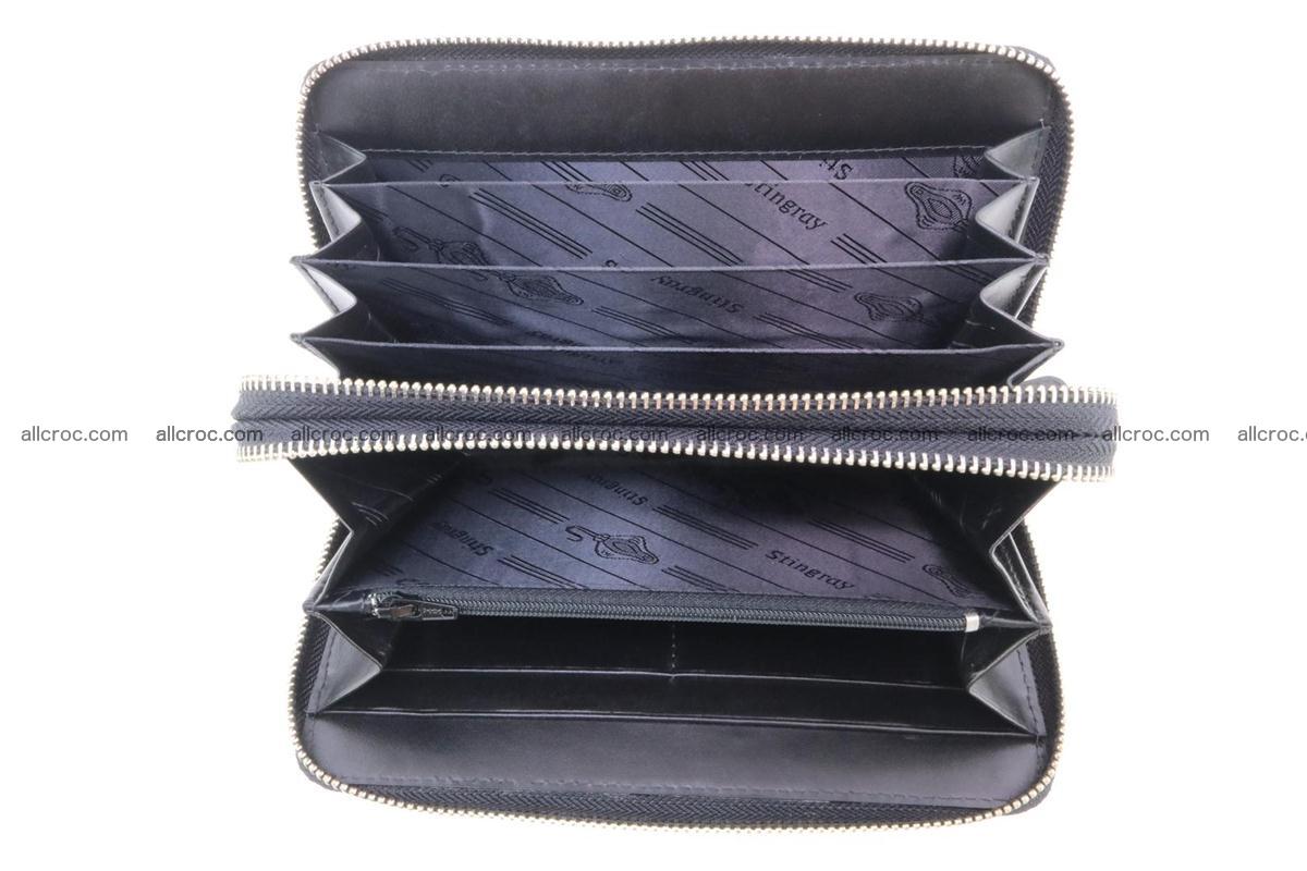 Stingray skin wallet with 2 zips 346 Foto 9