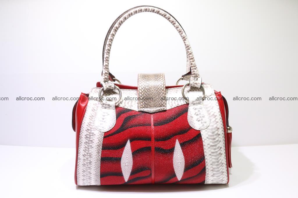 Stingray skin womens handbag 397 Foto 5