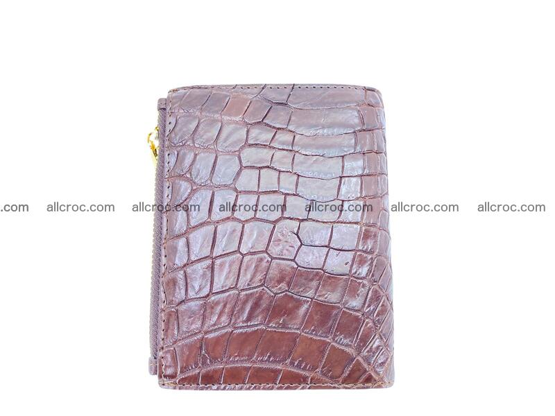 Vertical crocodile skin wallet 1717