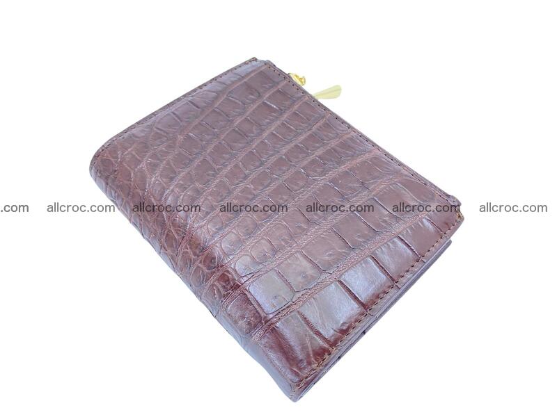 Vertical crocodile skin wallet 1717