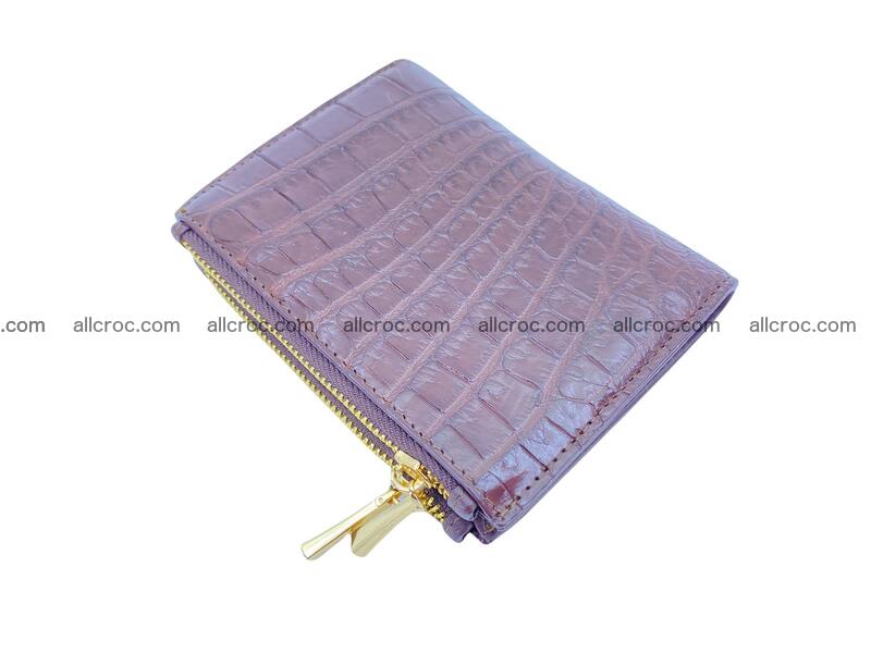 Vertical crocodile skin wallet 1717