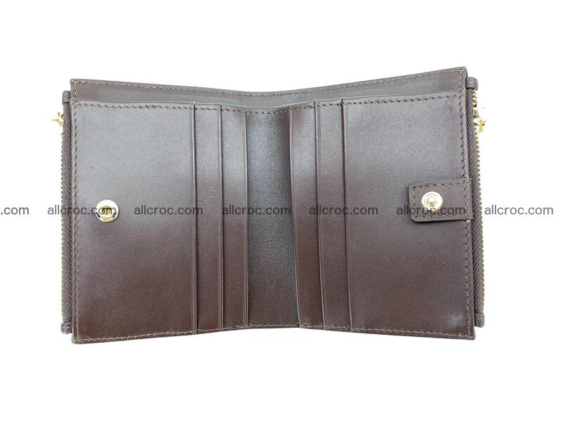 Vertical crocodile skin wallet 1717