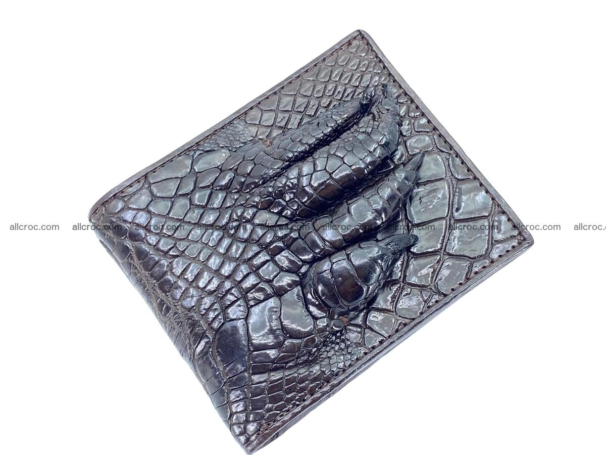 Wallet from Siamese crocodile skin with paw and claws 2276 Foto 0