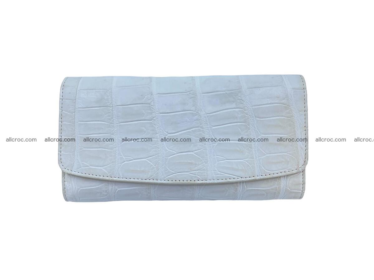 Women crocodile skin long wallet 2139 Foto 4