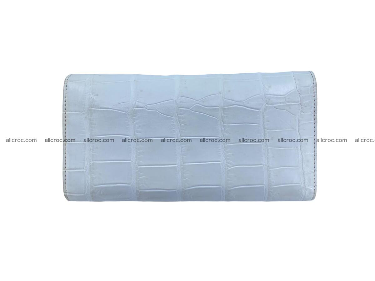Women crocodile skin long wallet 2139 Foto 5