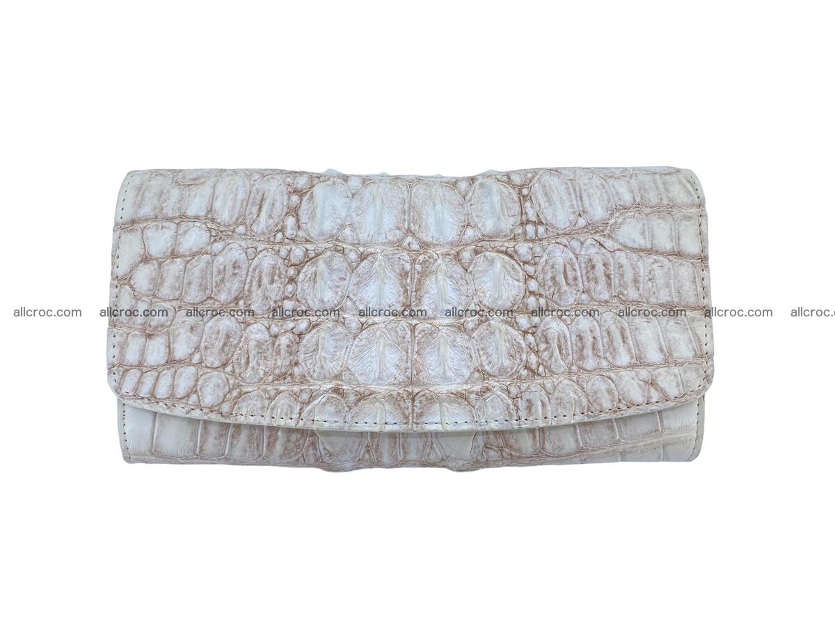 Women crocodile skin long wallet 2179 Foto 2
