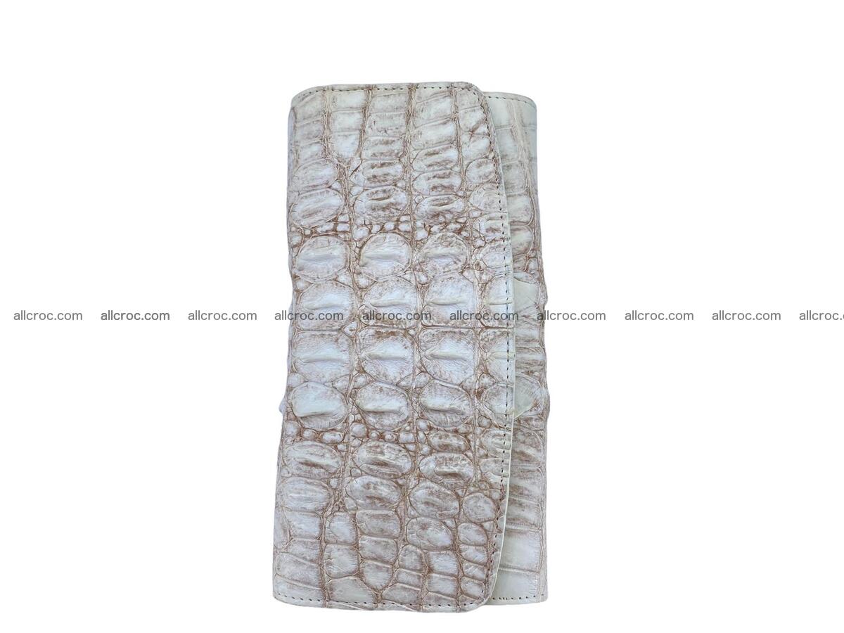 Women crocodile skin long wallet 2179 Foto 4