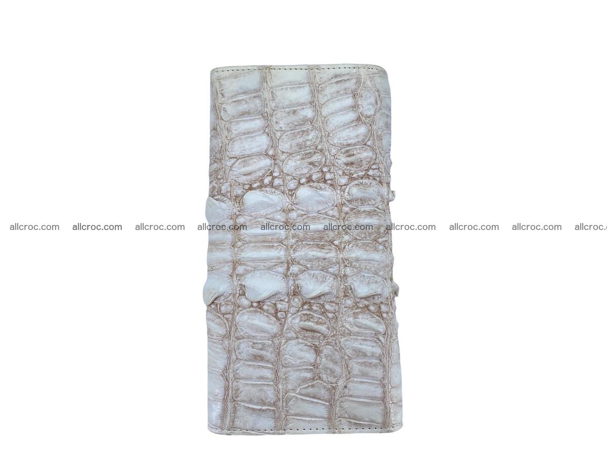 Women crocodile skin long wallet 2179 Foto 5