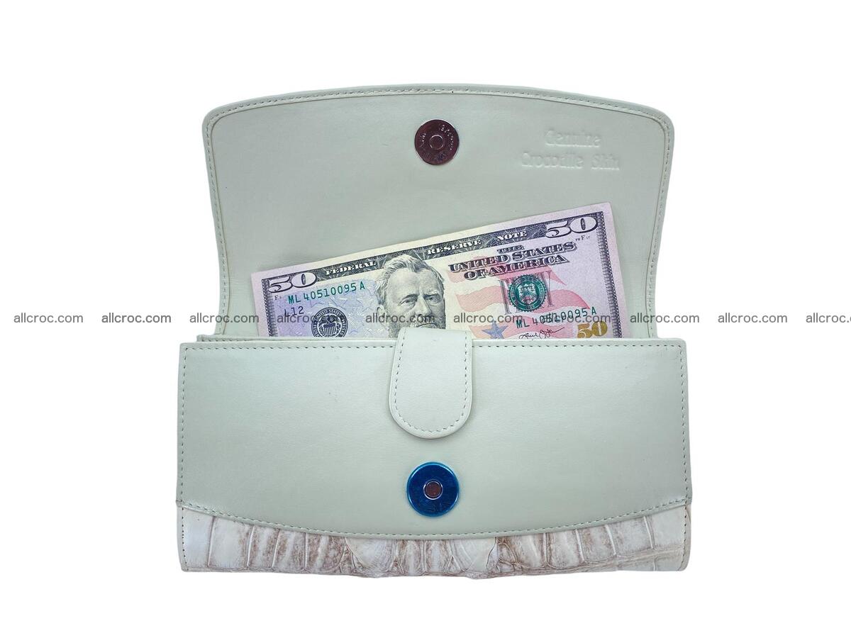 Women crocodile skin long wallet 2179 Foto 9