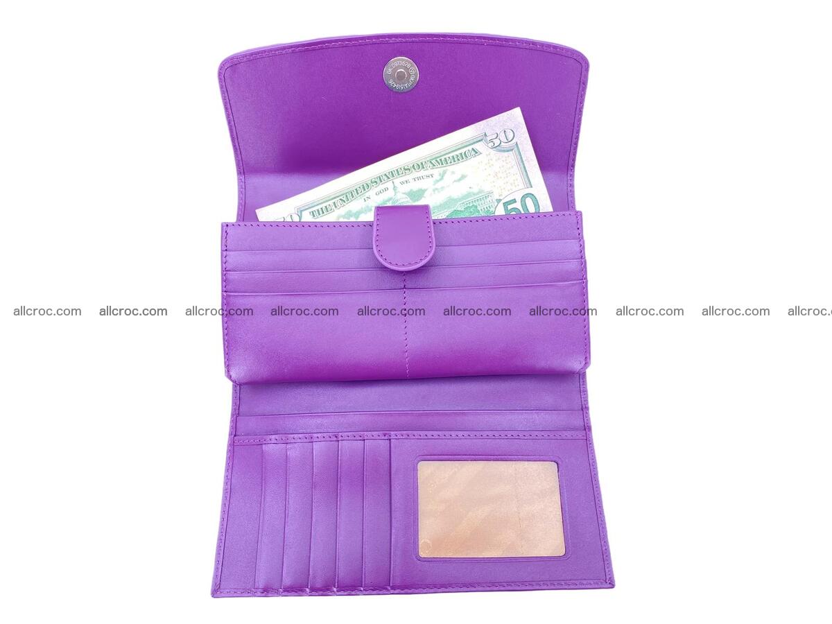 Women crocodile skin long wallet 2164 Foto 11