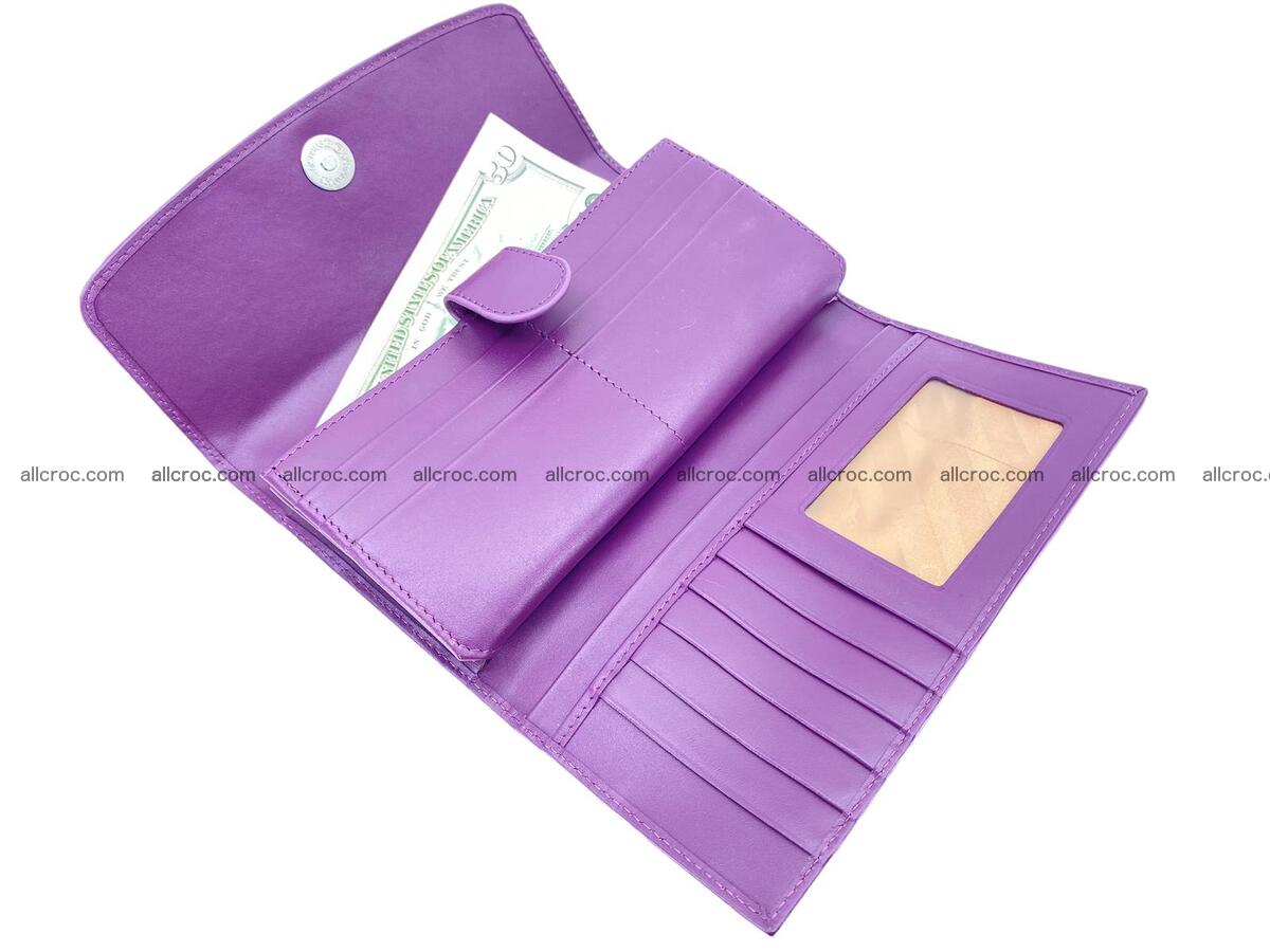 Women crocodile skin long wallet 2164 Foto 12