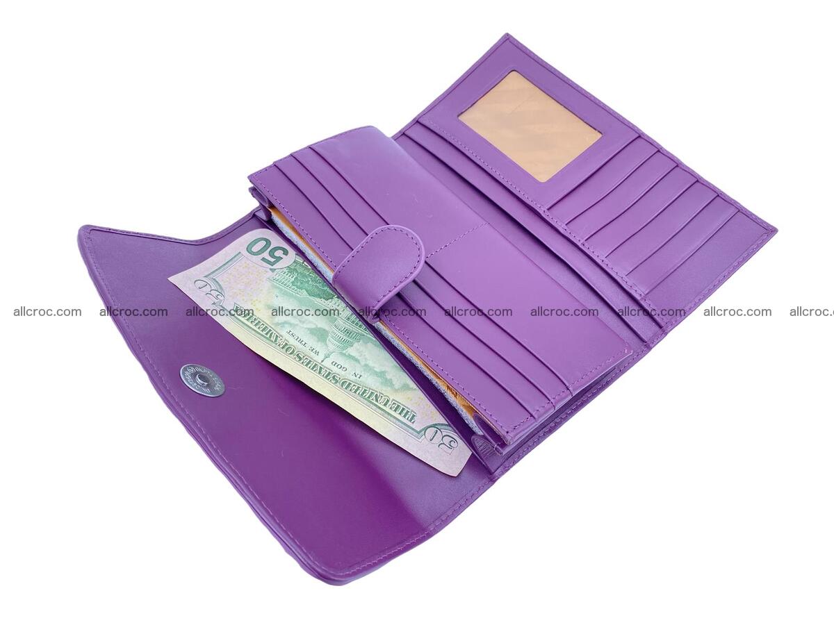 Women crocodile skin long wallet 2164 Foto 13