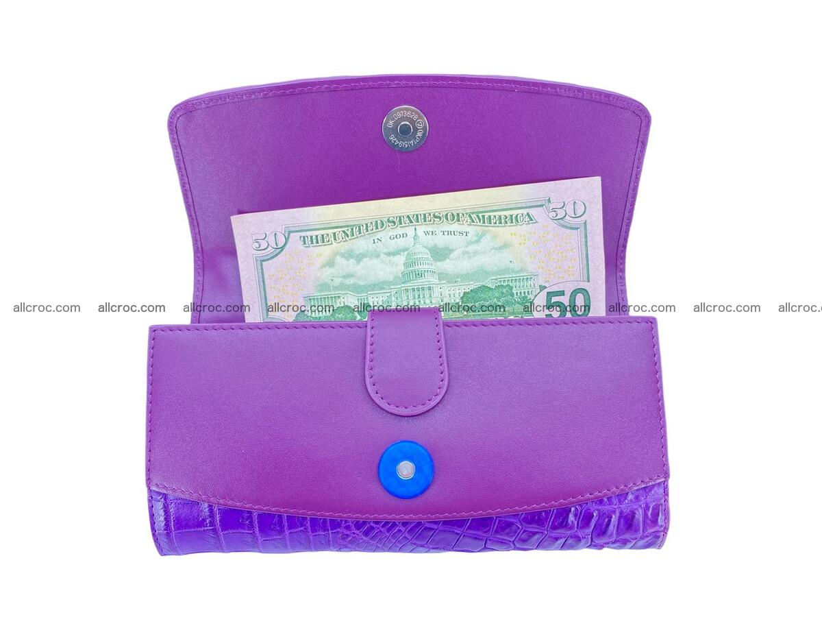 Women crocodile skin long wallet 2164 Foto 10