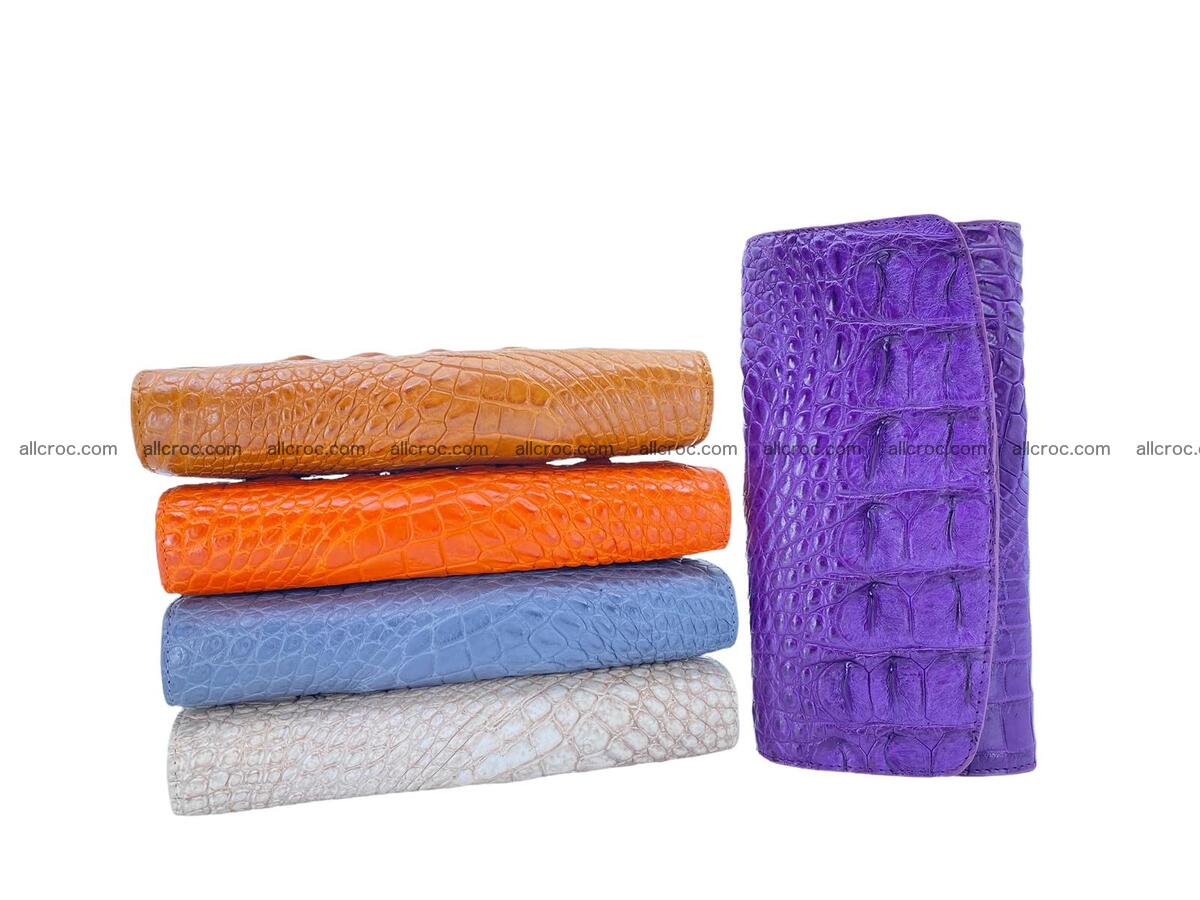 Women crocodile skin long wallet 2164 Foto 14