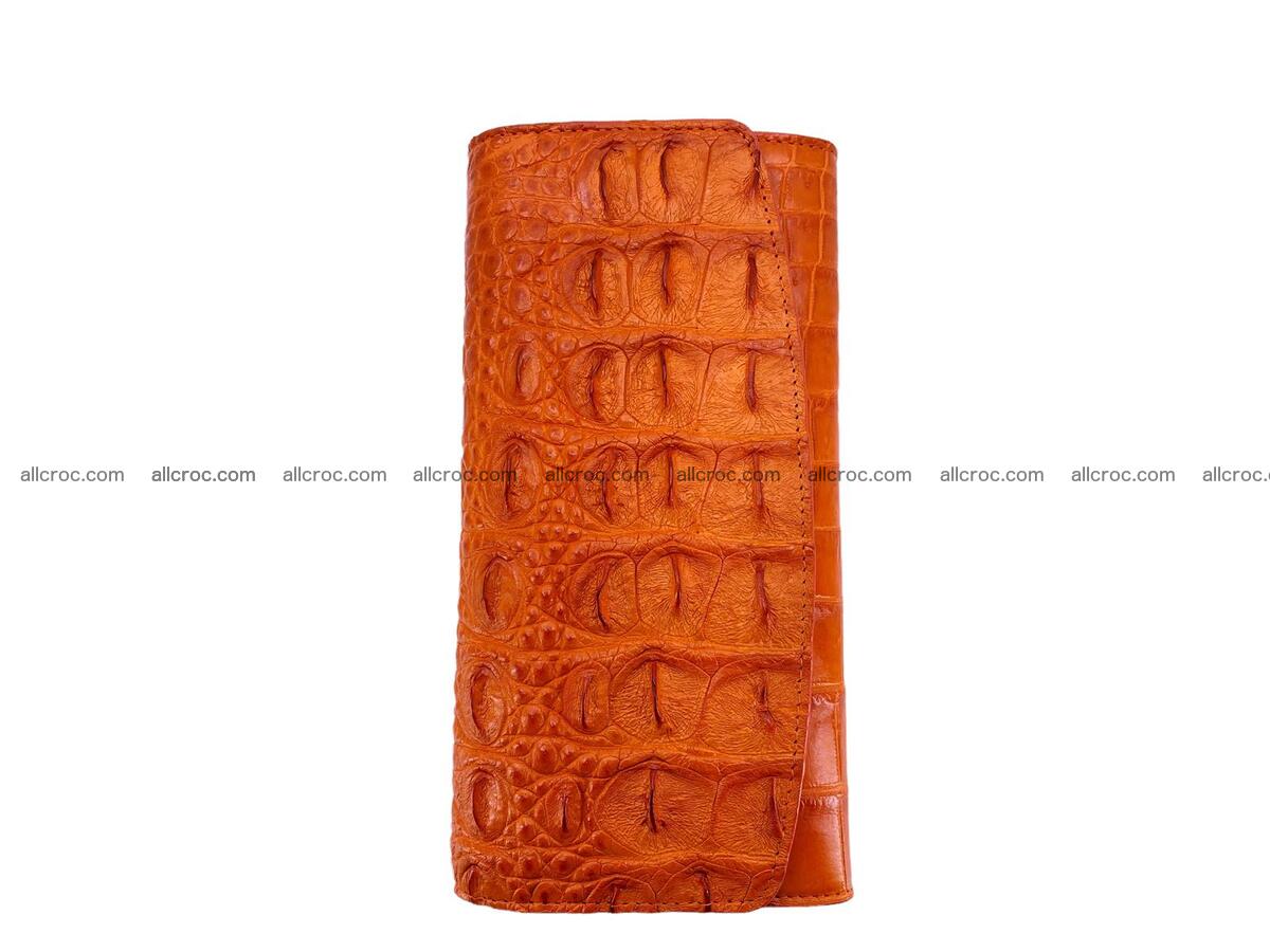 Women crocodile skin long wallet 2153 Foto 4