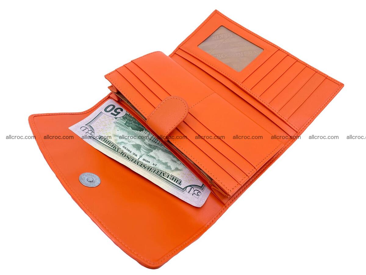Women crocodile skin long wallet 2153 Foto 11