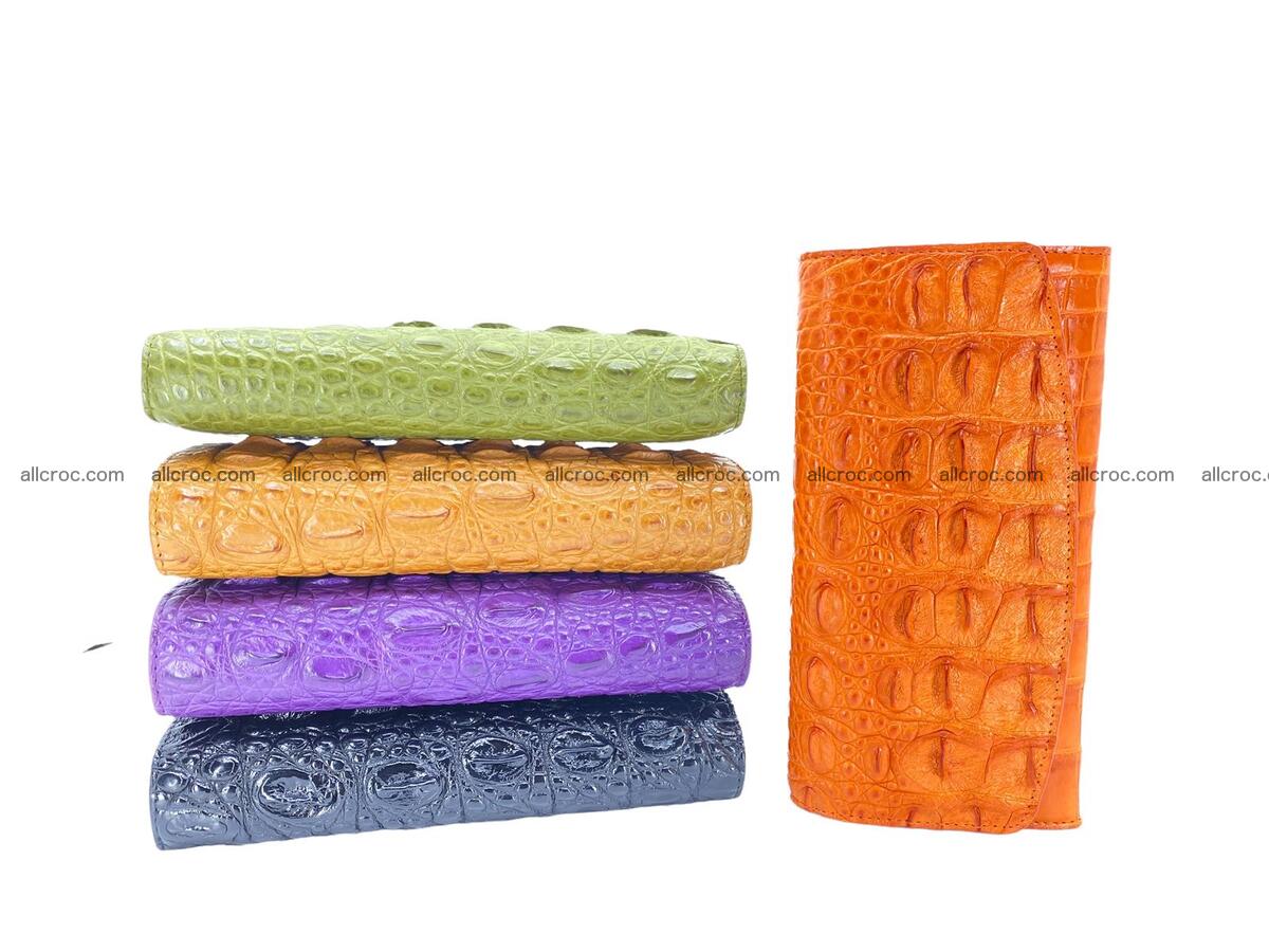 Women crocodile skin long wallet 2153 Foto 12