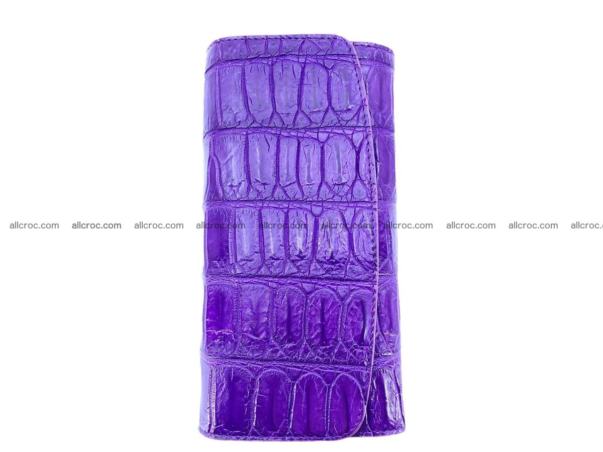 Women crocodile skin long wallet 2150 Foto 2