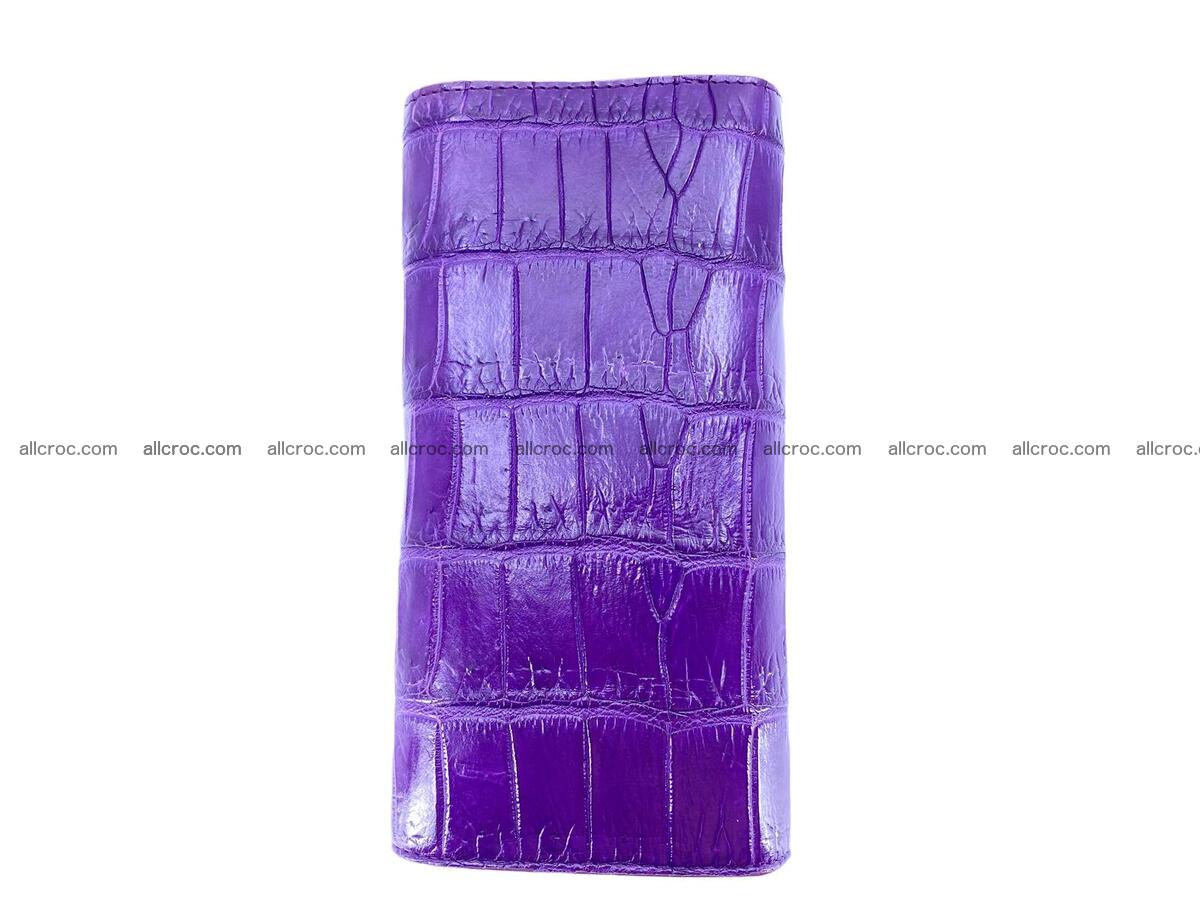 Women crocodile skin long wallet 2150 Foto 3