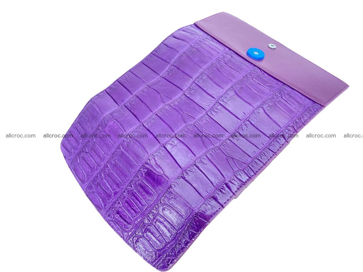 Women crocodile skin long wallet 2150 Foto 5