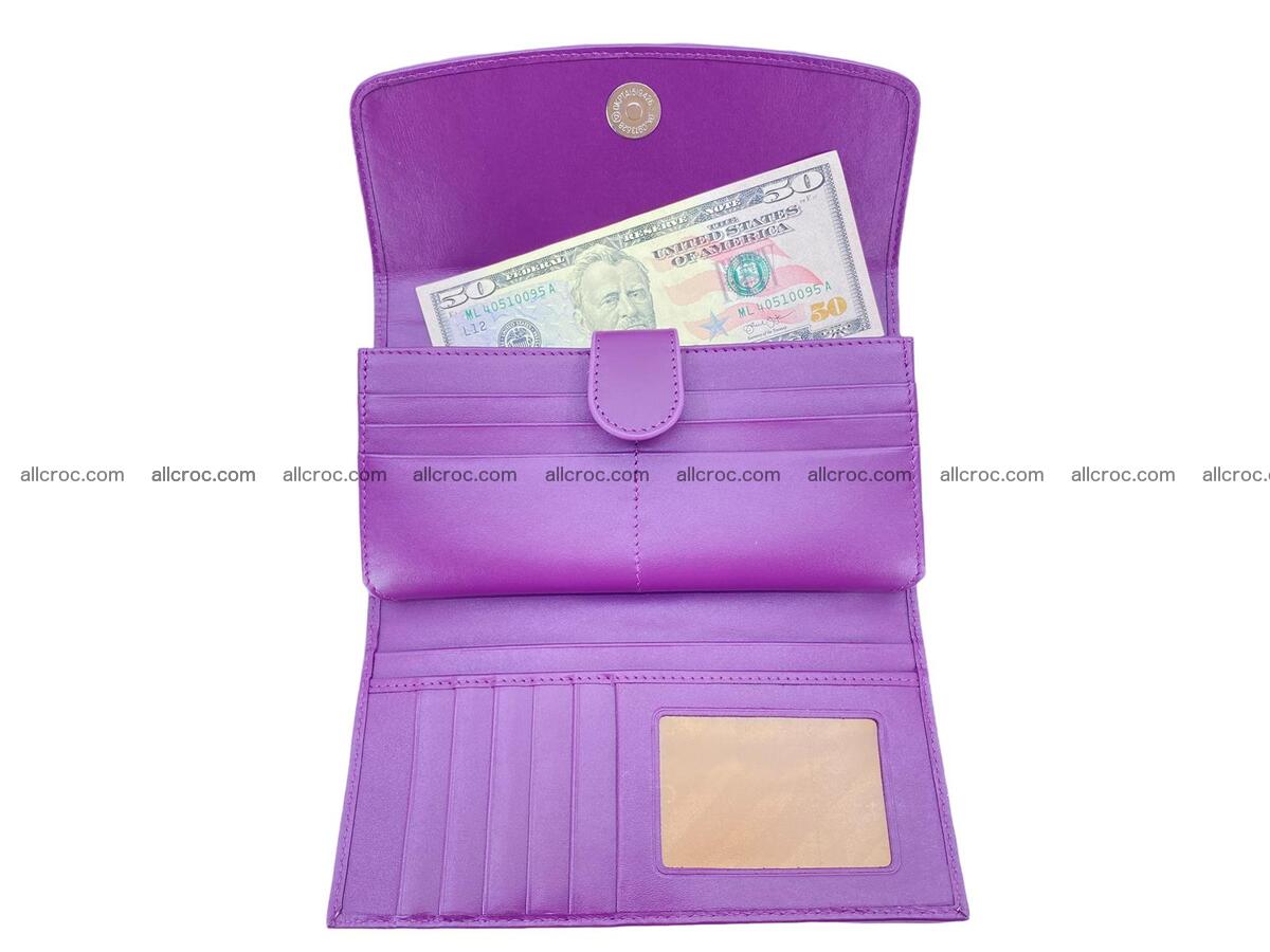 Women crocodile skin long wallet 2150 Foto 7
